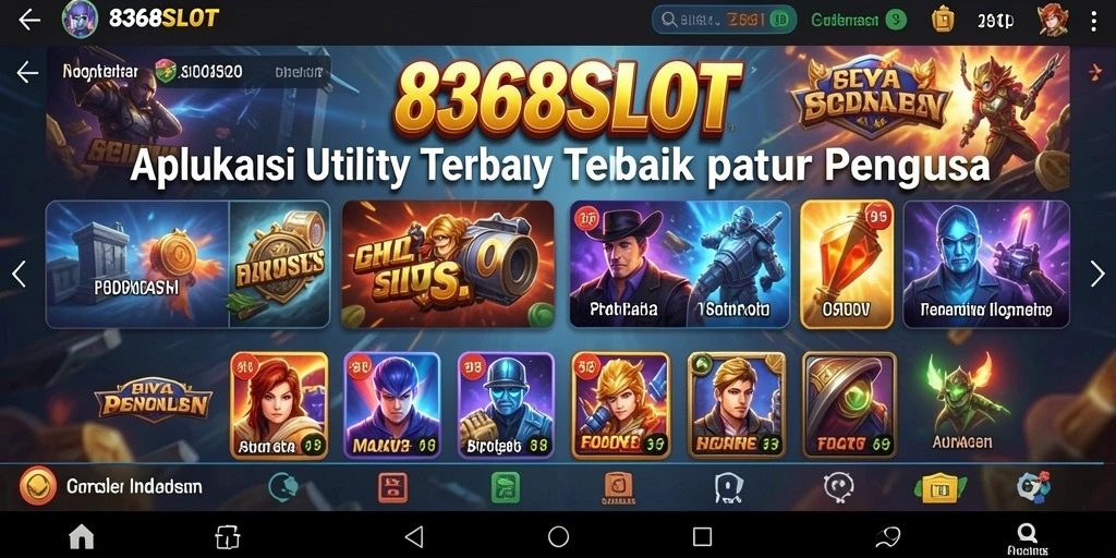 Tampilan antarmuka pengguna 8368SLOT yang sederhana dan intuitif.