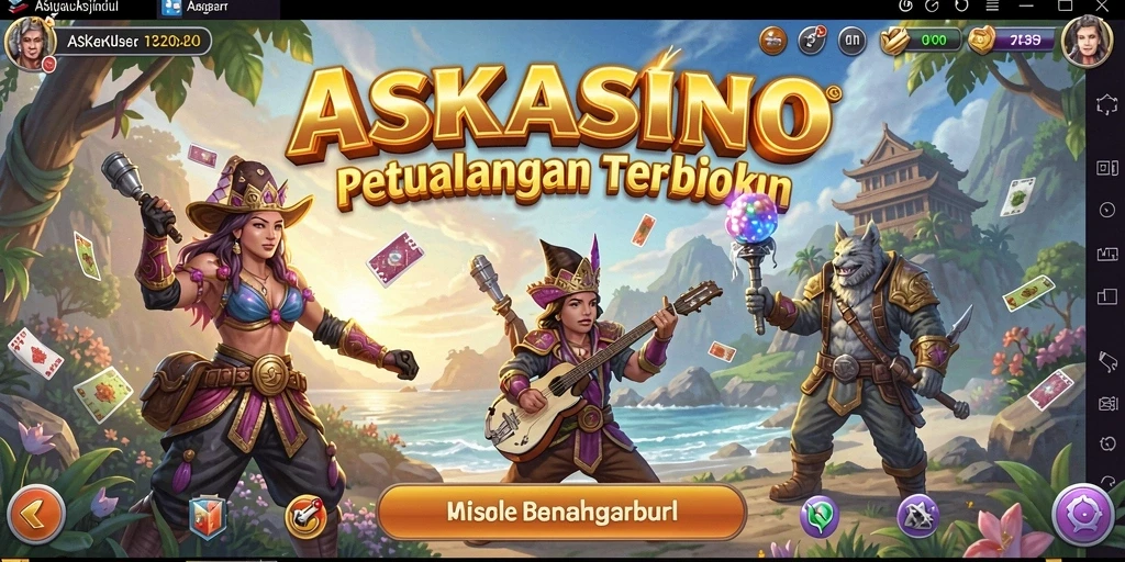 Gameplay <strong>ASKASINO</strong> yang mendebarkan di dunia terbuka.