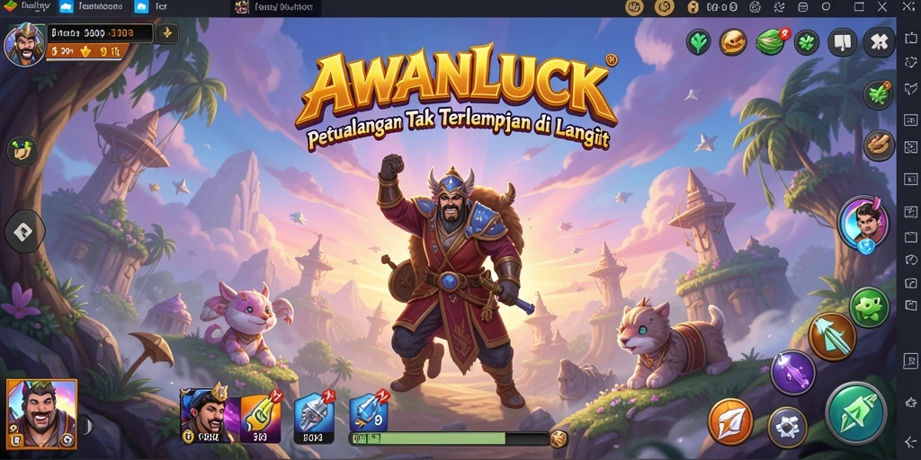 Gameplay AWANLUCK yang menantang dan penuh warna.