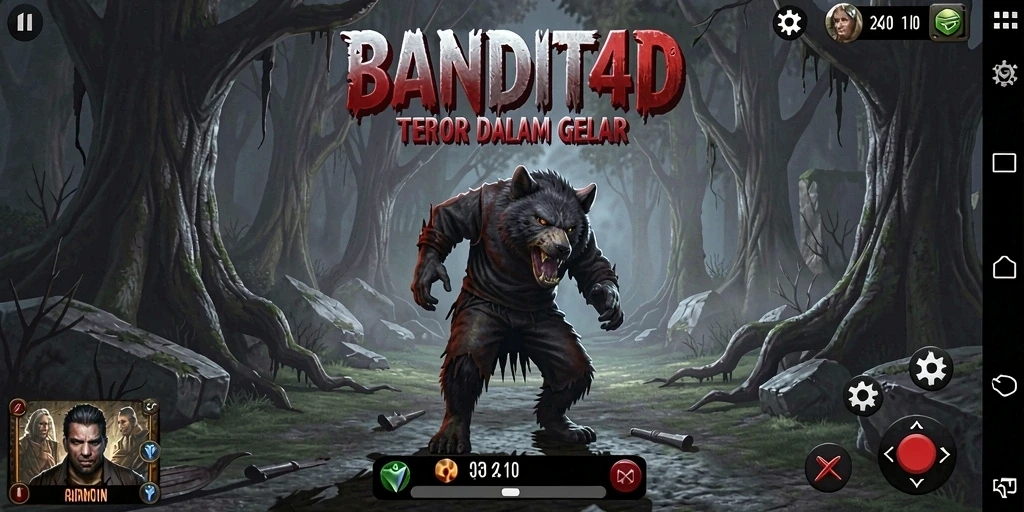 Screenshot menampilkan gameplay penuh ketegangan di BANDIT4D.