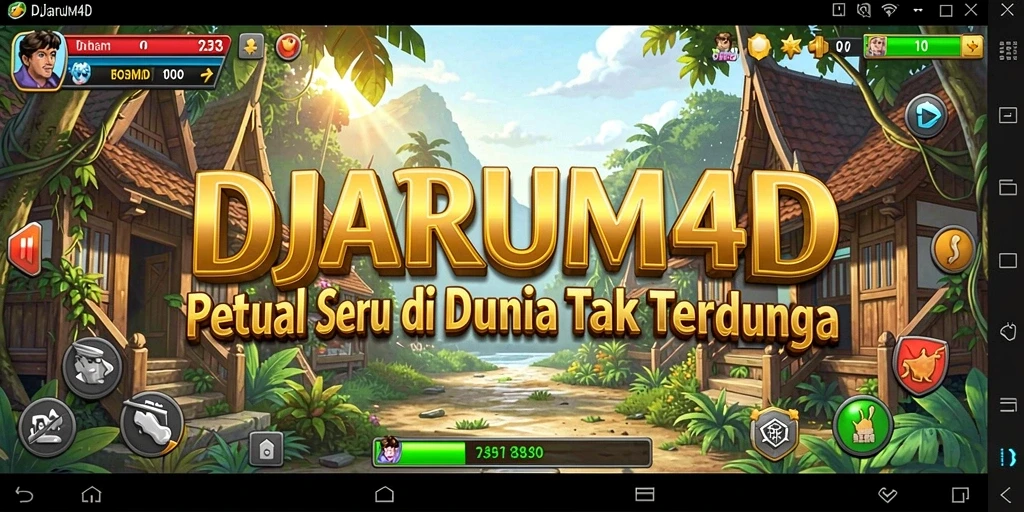Tampilan gameplay seru dari DJARUM4D dengan karakter menjelajah dunia penuh misteri.