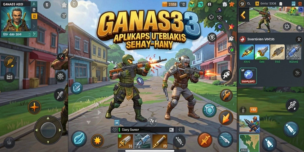 Tampilan antarmuka sederhana dan intuitif dari GANAS33.