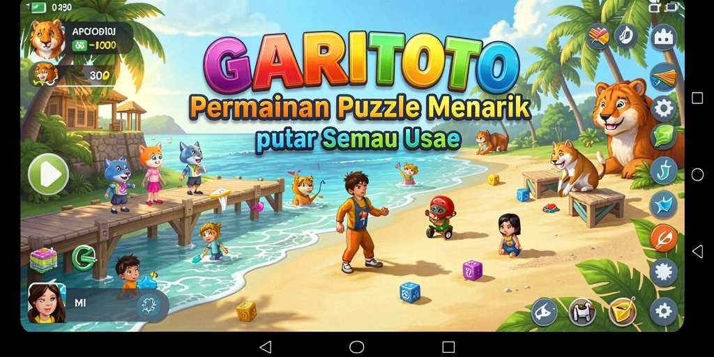 Screenshot gameplay GARITOTO yang menunjukkan tingkat keseruan Puzzle.