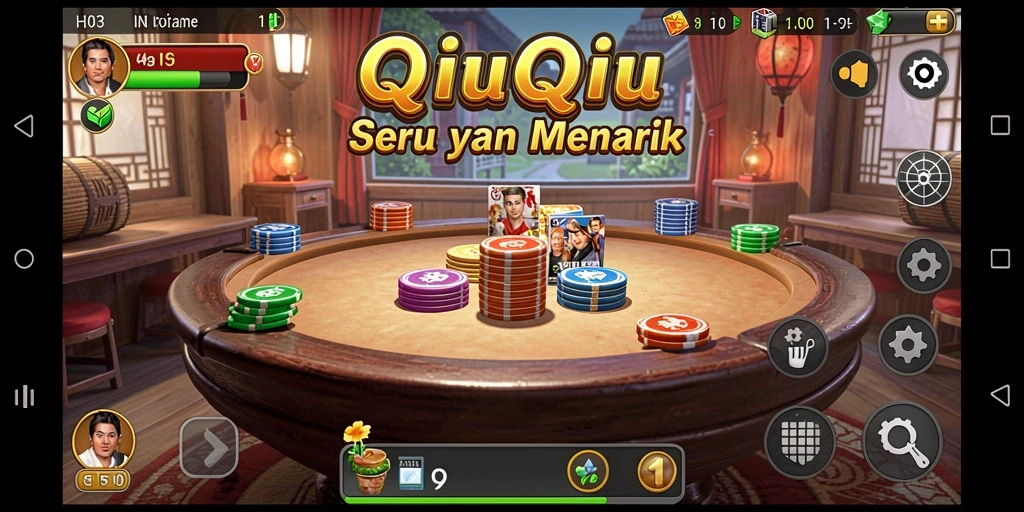 Screenshot gameplay H03 menampilkan strategi seru dalam QiuQiu.