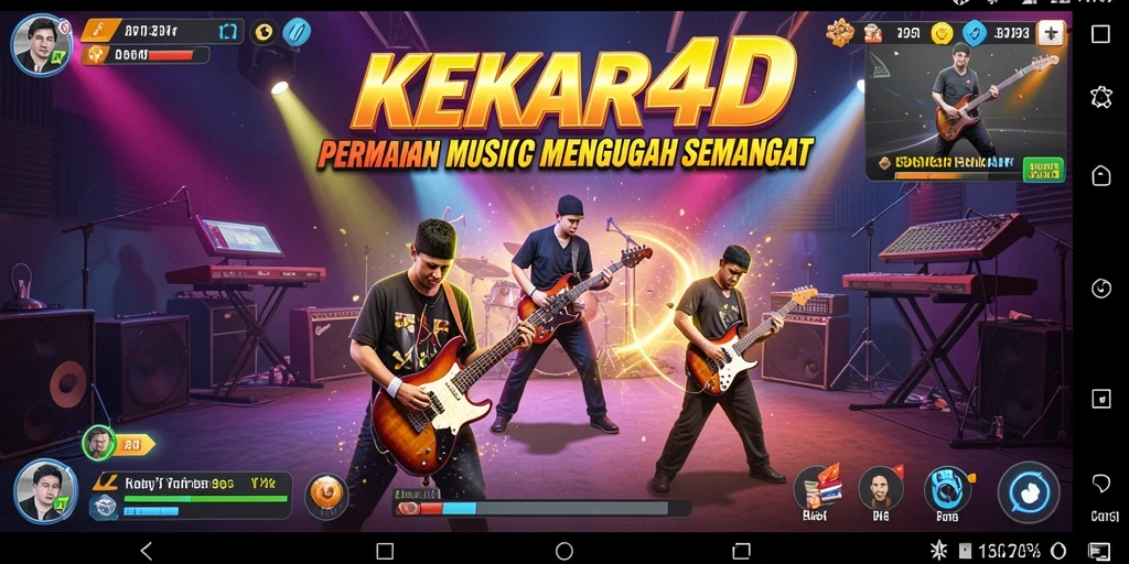 Tampilan gameplay KEKAR4D yang menarik dengan berbagai pilihan lagu.