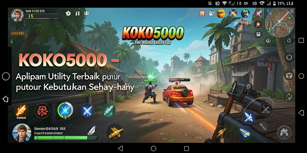 Tampilan antarmuka utama KOKO5000 yang sederhana dan mudah digunakan.
