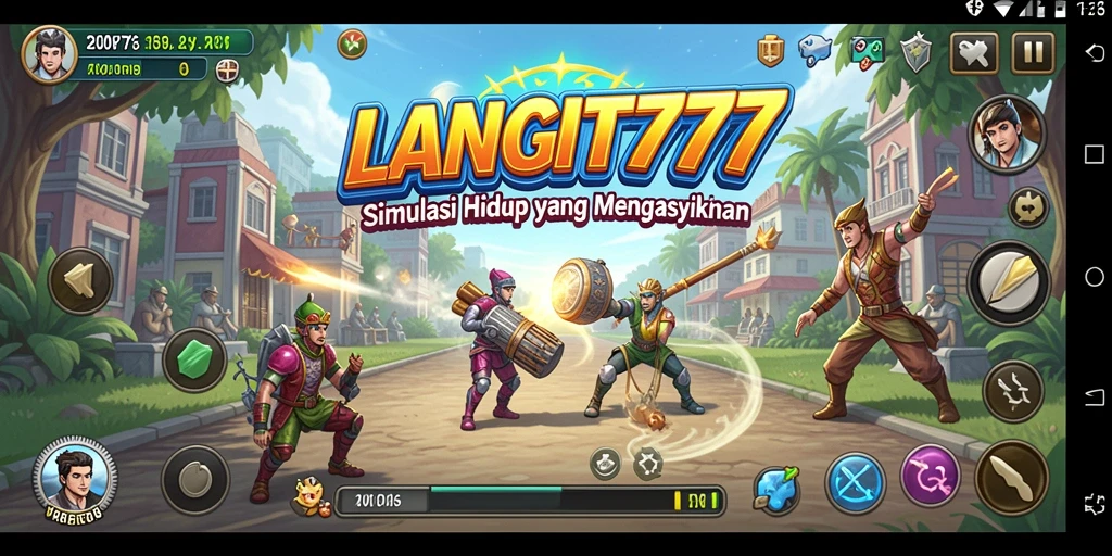 Menampilkan gameplay menarik dan interaksi sosial di LANGIT777.