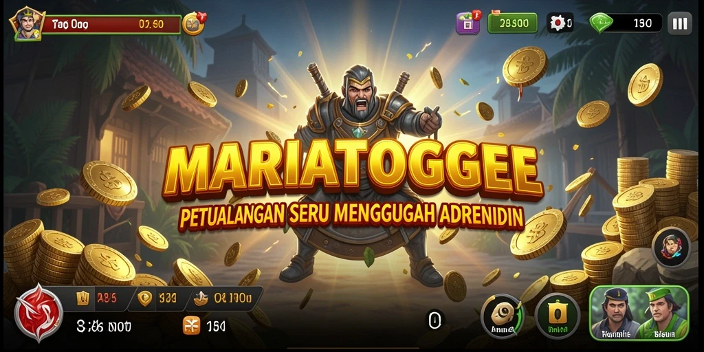 Tampilan gameplay seru dari MARIATOGEL yang menantang petualangan Anda.