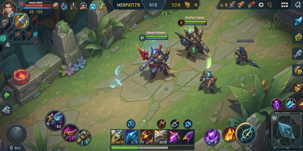 Tampilan gameplay seru dari MERPATI178 yang menampilkan pertarungan tim.