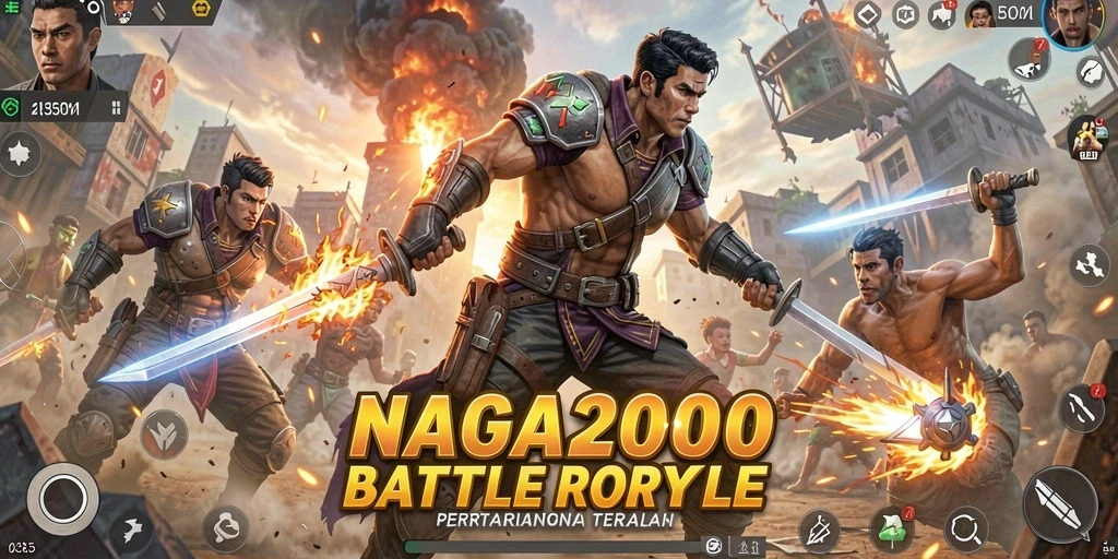 Gameplay seru dalam NAGA2000 dengan pertarungan yang mendebarkan.