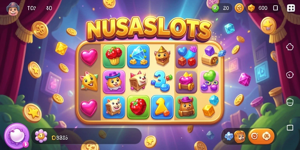 Tampilan gameplay NUSASLOTS yang menarik dan menantang.