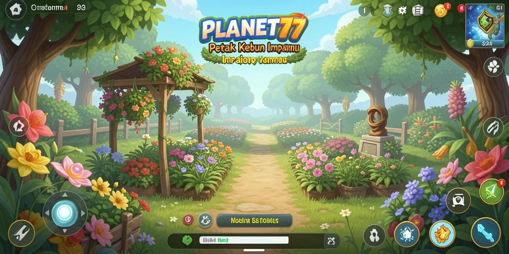 Tampilan gameplay seru dalam pertanian di PLANET77.