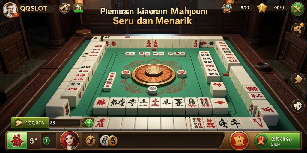 Tampilan gameplay <strong>QQSLOT</strong> yang menarik dan mendebarkan dalam permainan Mahjong.