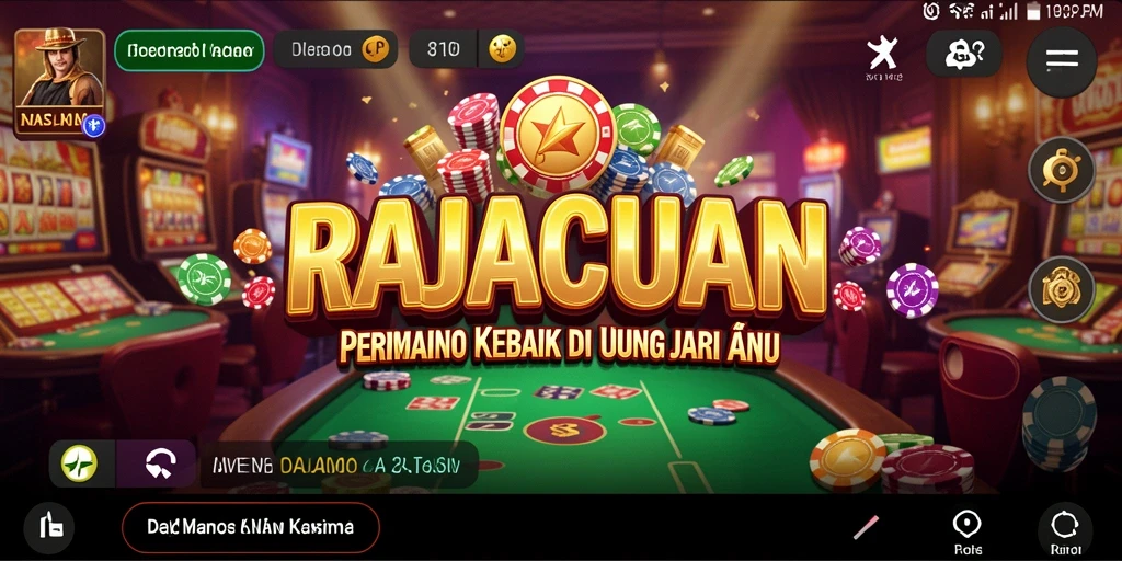 Gameplay menegangkan dan menarik di RAJACUAN dengan berbagai pilihan permainan Kasino.