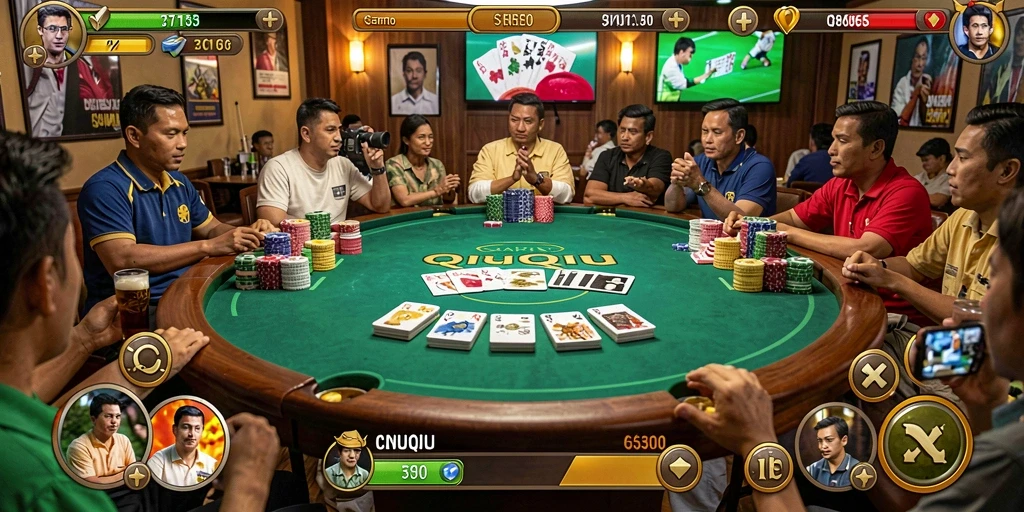 Tampilan gameplay menarik dari S80 yang menampilkan serunya bermain QiuQiu.