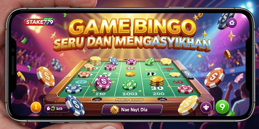 Tampilan utama gameplay Bingo yang menegangkan dan seru di STAKE779.