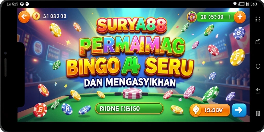 Tampilan gameplay seru dan kompetitif di SURYA88 Bingo.